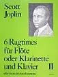 Joplin S. 6 Ragtimes Vol 2 Flute/clarinette/basson | Derniers jours