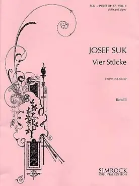 Commandez dès aujourd'hui | Suk J. 4 Stucke OP 17 Vol 2 Violon