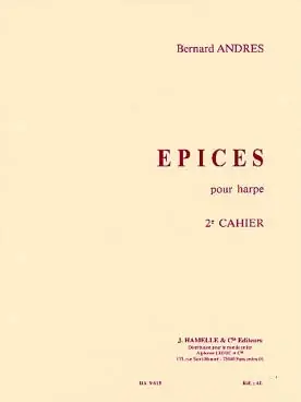 Andres B. Epices 2ME Cahier Harpe | Nouveau lancement