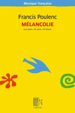 Poulenc F. Mélancolie Piano | Disponible à la commande