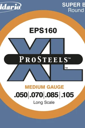 Jeu de Cordes Basse D'addario EPS160 Prosteel File Rond | Disponible maintenant