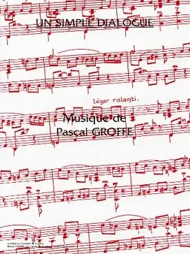 Groffe P. Simple Dialogue Accordeon - Prix réduit