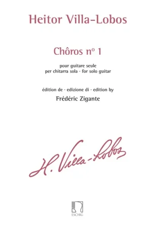 VILLA-LOBOS H. Choros N°1 Guitare | Offre exceptionnelle