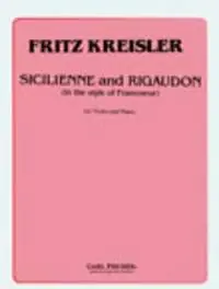 Produit tendance - Kreisler F. Sicilienne et Rigaudon Violon