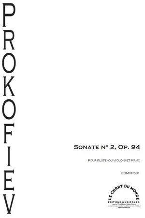 Prokofiev S. Sonate N°2 OP 94 Bis Violon | Envoi rapide