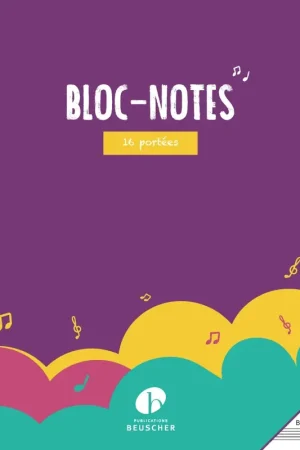 Bloc de Musique 16 Portees - Promo exceptionnelle