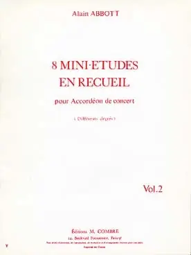 Abbott A. Mini Etudes Vol 2 Accordeon | Remise