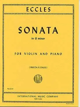 Top des ventes | Eccles H. Sonata G Minor Violon