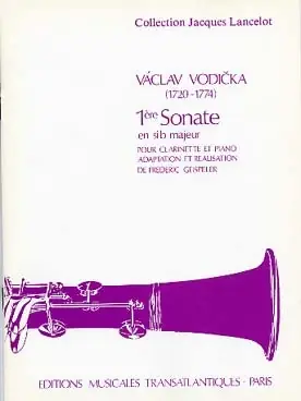 Vodicka V. 1RE Sonate Clarinette | Produit tendance