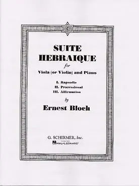 Bloch E. Suite Hebraique Alto - Prix malin