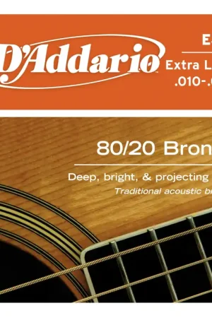 Produit tendance | Jeu de Cordes Acoustique D'addario EJ10 Bronze 10/47