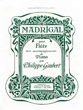 Gaubert P. Madrigal Flute-1 - Tout juste disponible