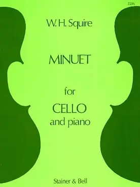 Squire W.h. Minuet OP 19 N°3 Violoncelle - Qualité supérieure