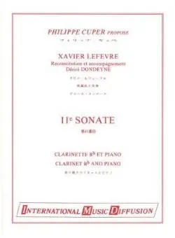 Paiement sécurisé - Lefevre X. 11ME Sonate Clarinete