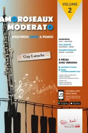 Amoroseaux Moderato Vol 2 Hautbois | Prix promo