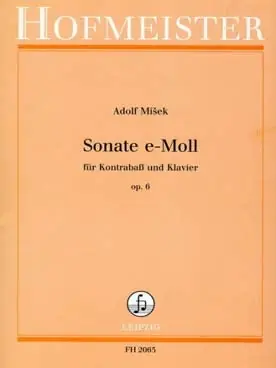 Bien noté - Misek A. Sonate OP 6 Contrebasse