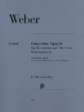Weber C.m. Concertino OP 26 Clarinette-2 | Offre limitée