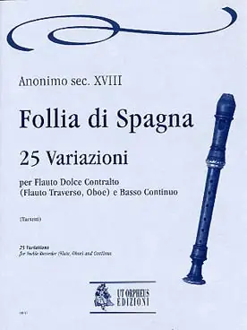 Prix malin - Anonyme Follia DI Spagna Flute A Bec
