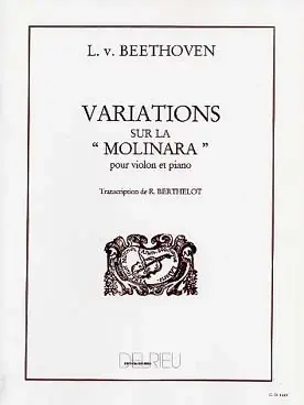 Bon plan - Beethoven L. Variations Sur la Molinara Violon