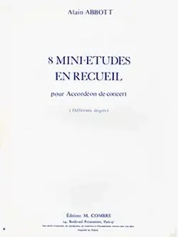 Abbott A. Mini Etudes Vol 1 Accordeon - Promo exceptionnelle