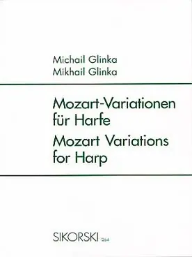 Nouveau produit | Glinka M. Variations Sur UN Theme de Mozart Harpe