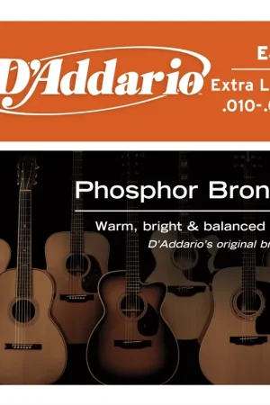 Prix bas | Jeu de Cordes Acoustique D'addario EJ15 Phosphore Bronze 10/47