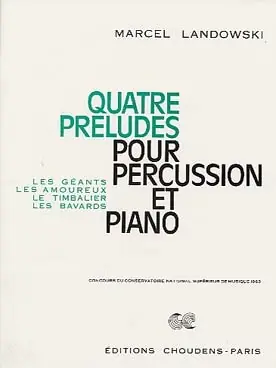 Landowski M. 4 Preludes Percussion | Produit tendance