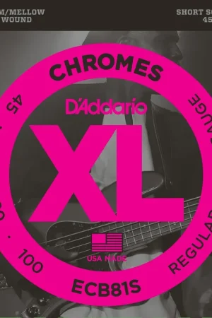 Jeu de Cordes Basse D'addario ECB81S - Prix bas