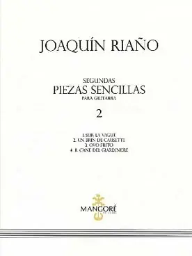 Retour facile | Riano J. Segundas Piezas Sencillas Vol 2 Guitare