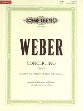 Weber C.m. Concertino OP 26 Clarinette-4 | Prix doux