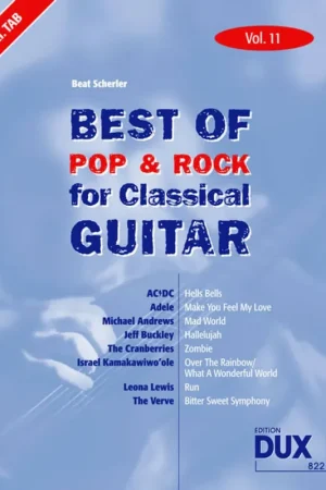 Best OF Pop & Rock For Classical Guitar Vol 11 - Prix doux
