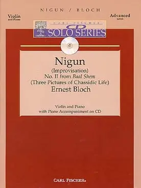 Bloch E. Nigun Violon-1 | Excellente qualité