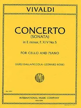 Vivaldi A. Concerto E Minor Violoncelle | Qualité supérieure