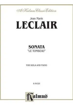 Leclair J.m. Sonata le Tombeau Alto-1 | Disponible dès maintenant