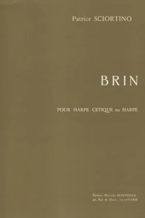 Sciortino P. Brin Harpe Celtique | Commandez dès aujourd'hui