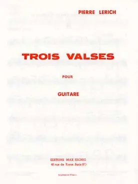 Disponible maintenant | Lerich P. Valses Guitare