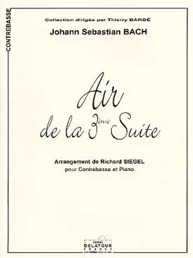 Bach J.s. Air de la 3ME Suite Contrebasse | Commandez dès maintenant