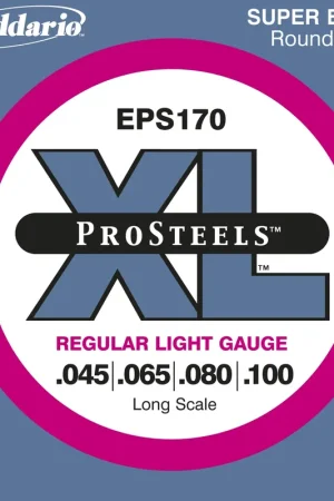 Jeu de Cordes Basse D'addario EPS170 Prosteel File Rond | Dépêchez-vous